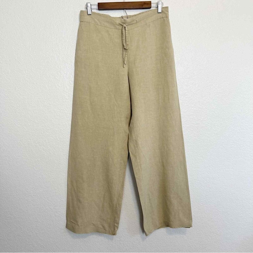 Coldwater Creek. Wide Leg Silk-Linen Pants.  Sz 10-12